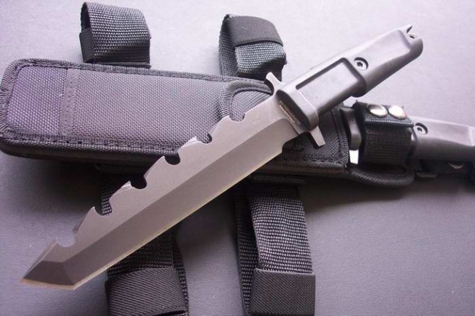 Tactical Fixed Blade Knife Black NK-Z620