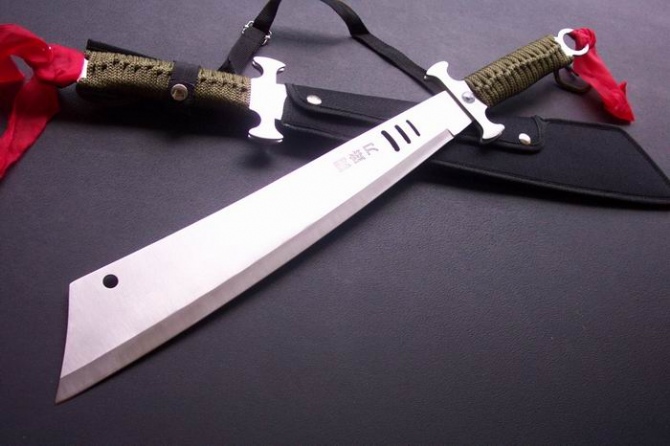 Machete Fixed Blade Knife White NK-Z854