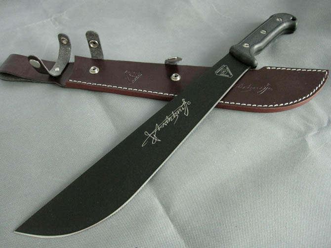 Machete Fixed Blade Knife Black NK-B469