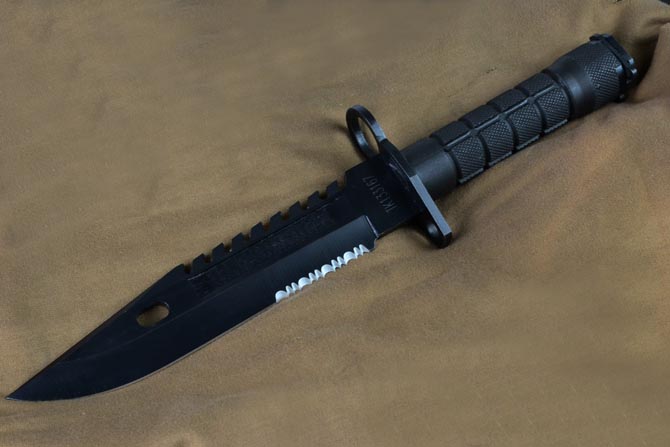 D80 military knife Black NK-B770