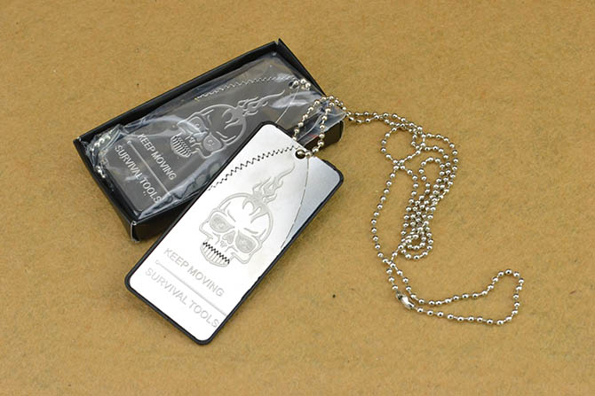 Nameplate Necklaces Defensive Knife NK-D307