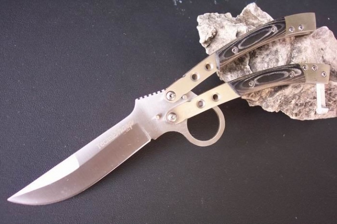 Butterfly Flail Knife White NK-Z384