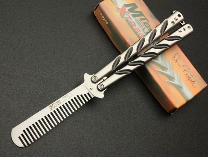 C39 Butterfly Tataining Flail Knife Comb NK-B962