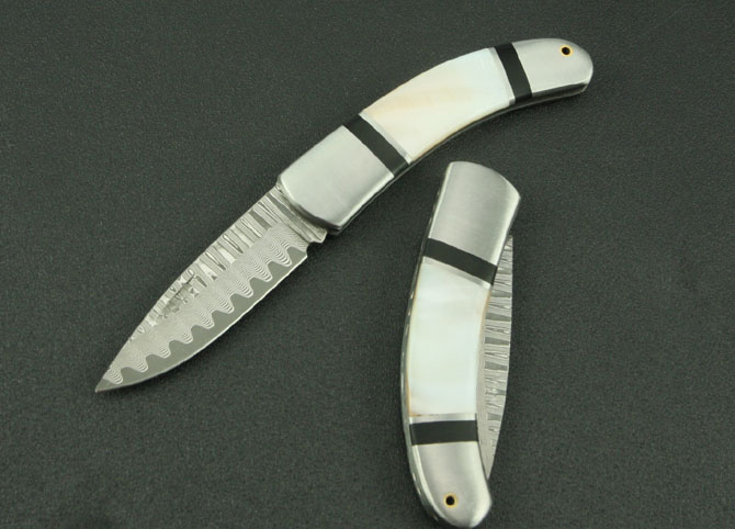 KY0127 Damascus Steel Pocket Knife NK-C471