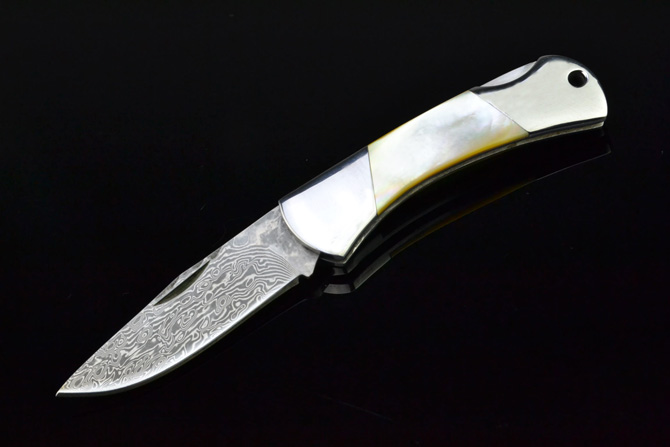 Damascus Steel Pocket Knife NK-C546