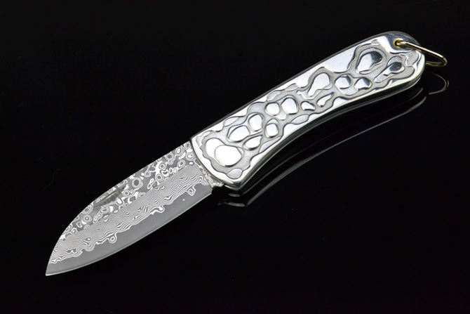 Damascus Steel Pocket Knife NK-C547