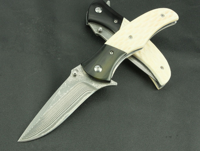 KJ002 Damascus Steel Pocket Knife NK-C677