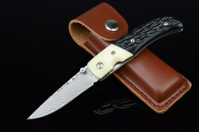 KJ002 Damascus Steel Pocket Knife NK-C690
