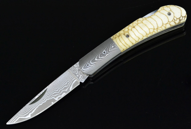 Damascus Steel Pocket Knife NK-C749