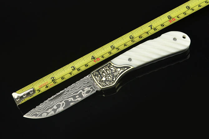 0181 Damascus Steel Pocket Knife NK-D596