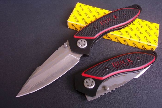 886 Damascus Steel Pocket Knife NK-Z910