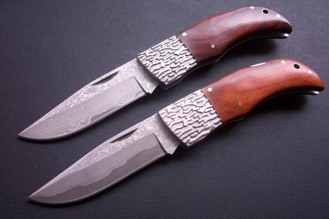 Damascus Steel Pocket Knife NK-Z903