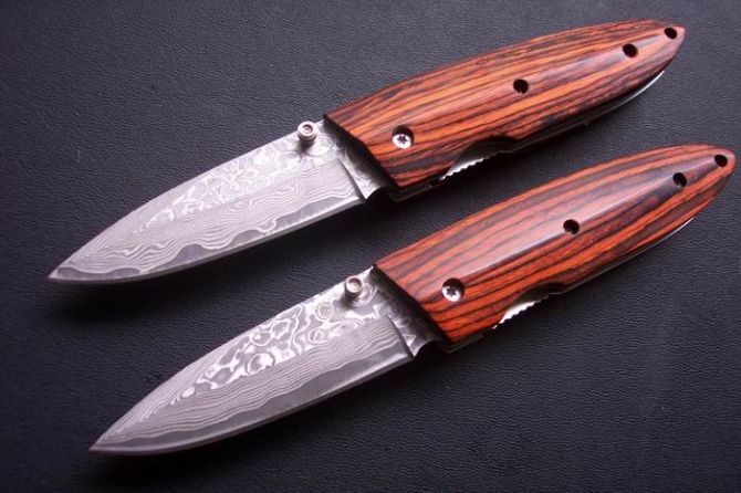 Damascus Steel Pocket Knife NK-Z902
