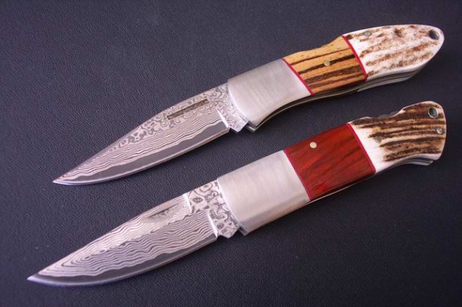 Damascus Steel Pocket Knife NK-Z588