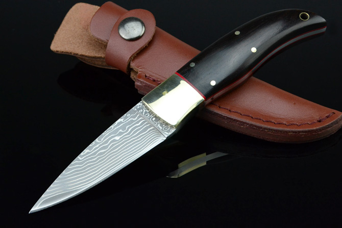 Damascus Steel Fixed Blade Knife NK-B974