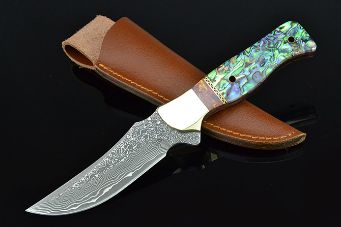 Damascus Steel Fixed Blade Knife NK-C865