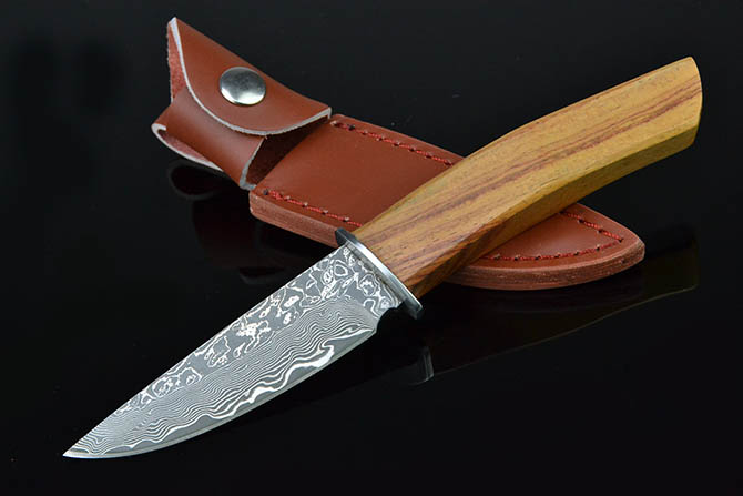 Damascus Steel Fixed Blade Knife NK-C975