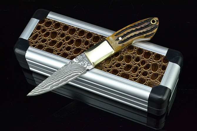 Damascus Steel Fixed Blade Knife NK-D081