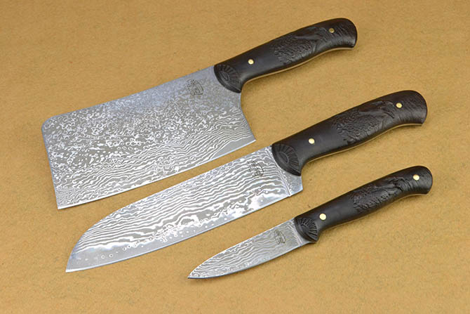 Damascus Steel Kitchen knife NK-D302没描述