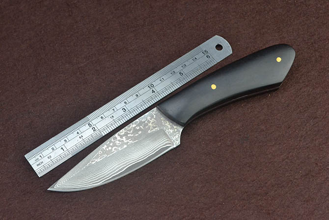 Damascus Steel Fixed Blade Knife NK-D804
