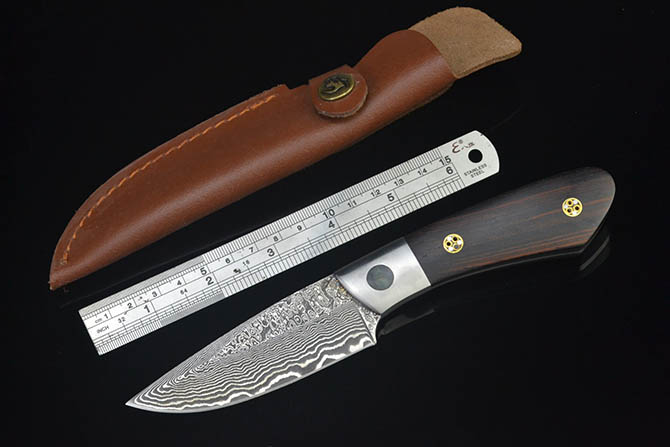 Damascus Steel Fixed Blade Knife NK-E149