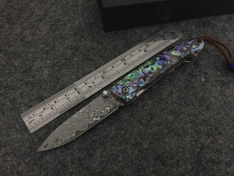 Collection Damascus Steel Pocket Knife NK-E401