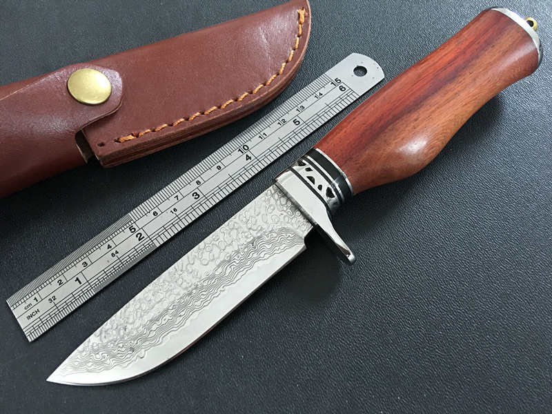 Damascus Steel Fixed Blade Knife Collection  NK-E252